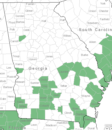 The Georgia range of Aletris aurea